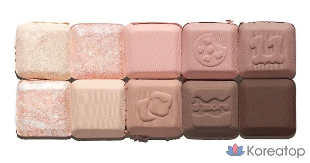 Палетка теней для век Lilybyred Mood Keyboard Eye Palette, оттенок Chocolate Chip S'mores, 1 шт., фото 2