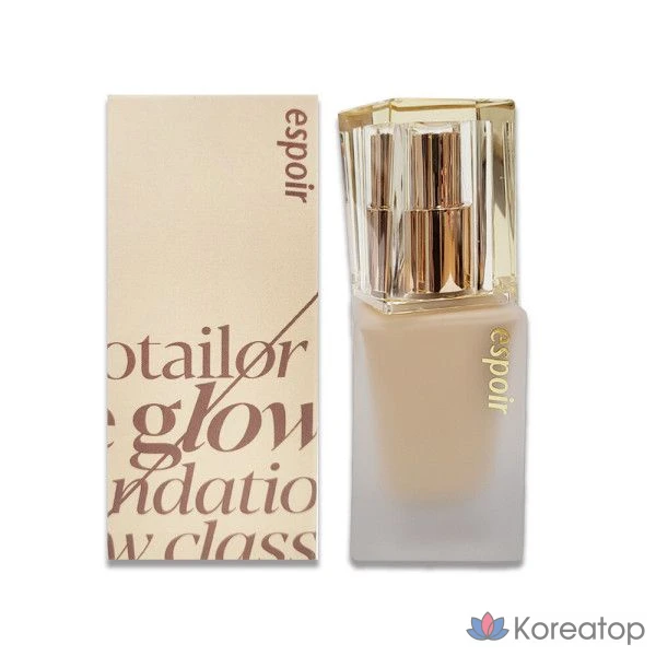 Тональный крем Espoir Pro Tailor Be Glow Foundation New Class, 30 г, 1 шт, SPF 27 PA++, № 1 Ваниль