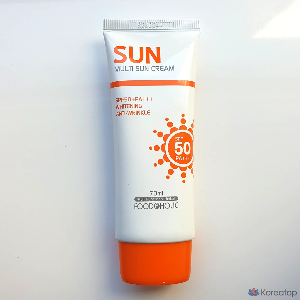 Солнцезащитный крем FoodaHolic Multi Sun Cream SPF50 PA+++, 1 шт., 70 мл