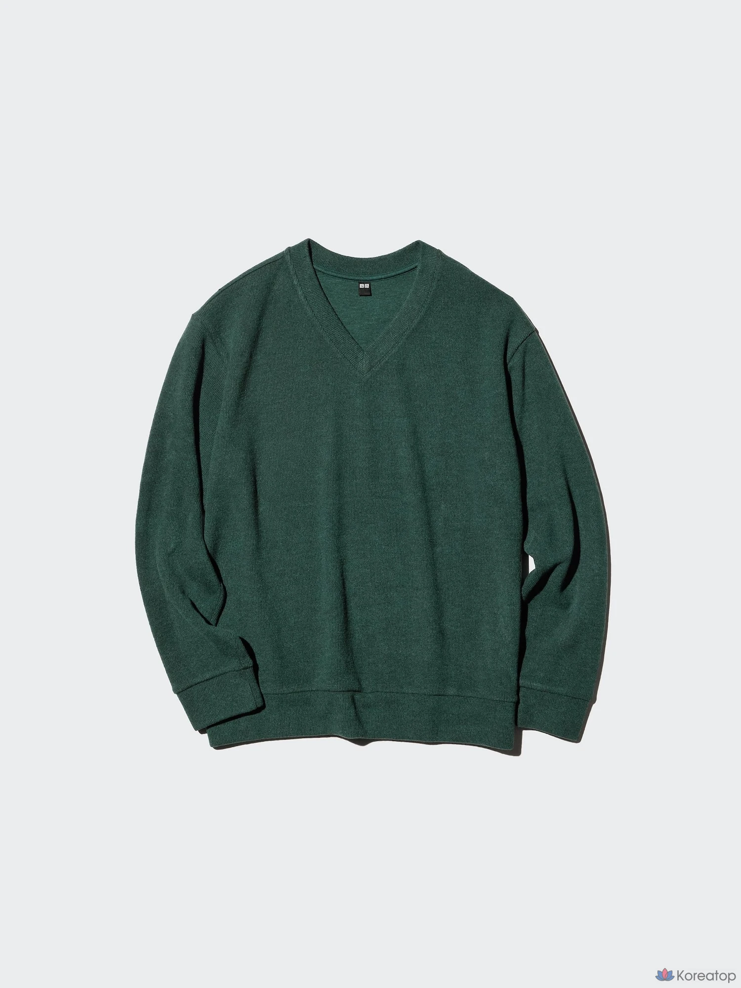 Футболка Uniqlo Rib Knit Fleece V-Neck T