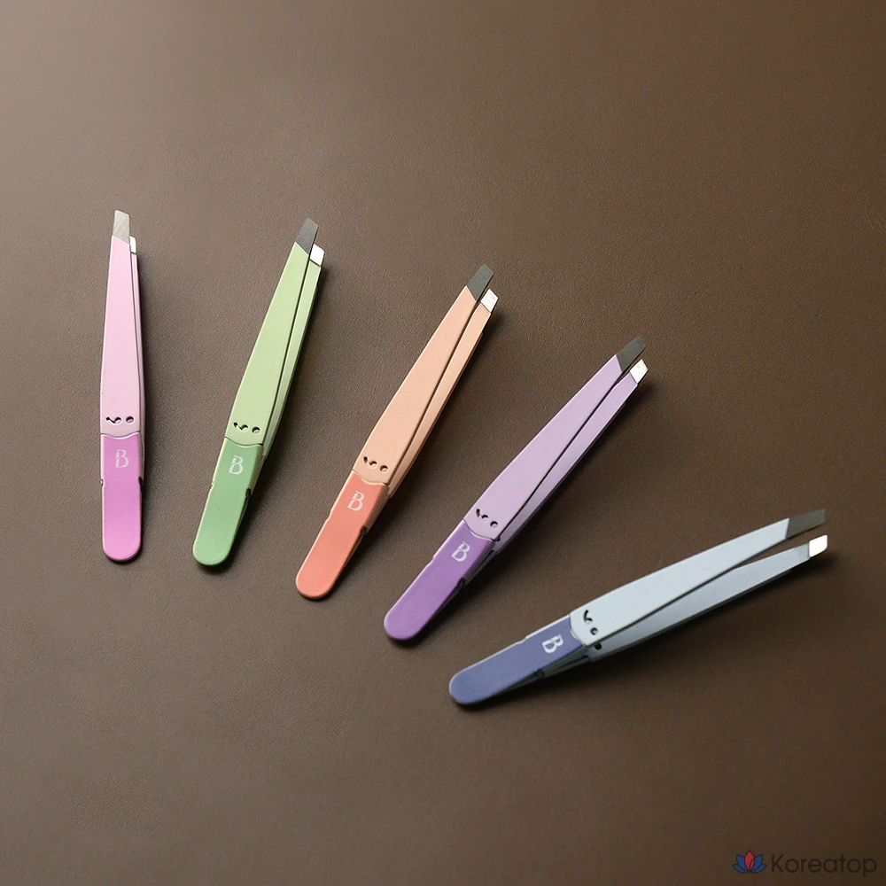 Пинцет для депиляции бровей BOCAS STW-200, 1 шт., розовый