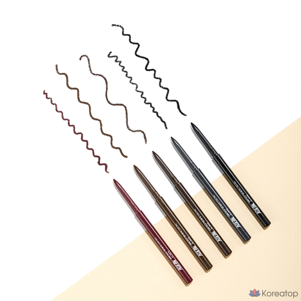 Гелевая подводка для глаз MERZY the First Slim Gel Eyeliner, 0.05g, GS4, коричневый кварц, 1 шт.