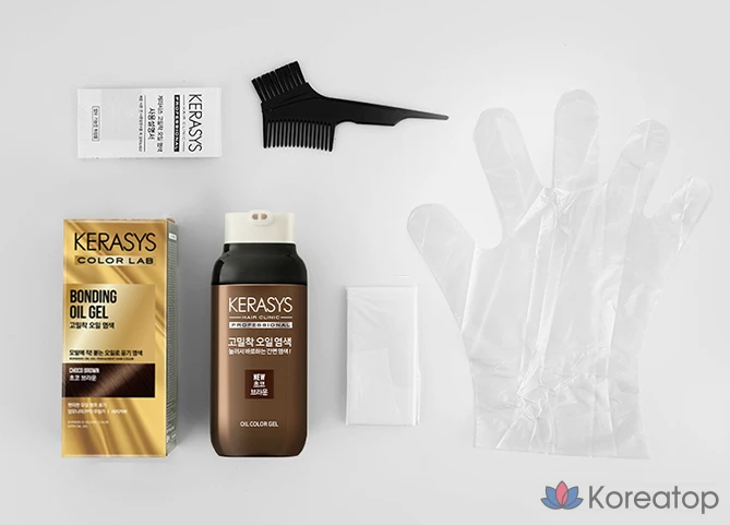 Краска для волос KeraSys Color Lab, шоколадно-коричневый цвет, 1 шт., фото 6