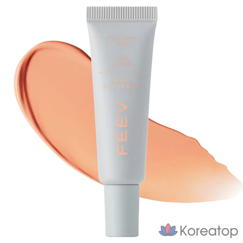 Пушистые румяна FEEV, 10 г, 1 шт., цвет «Молочный мандарин».