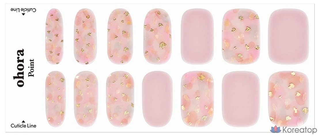Набор гель-стрипсов для ногтей Ohora Gel Strip Nail 30-piece Set, Lazy Sunday, 30 шт., фото 6