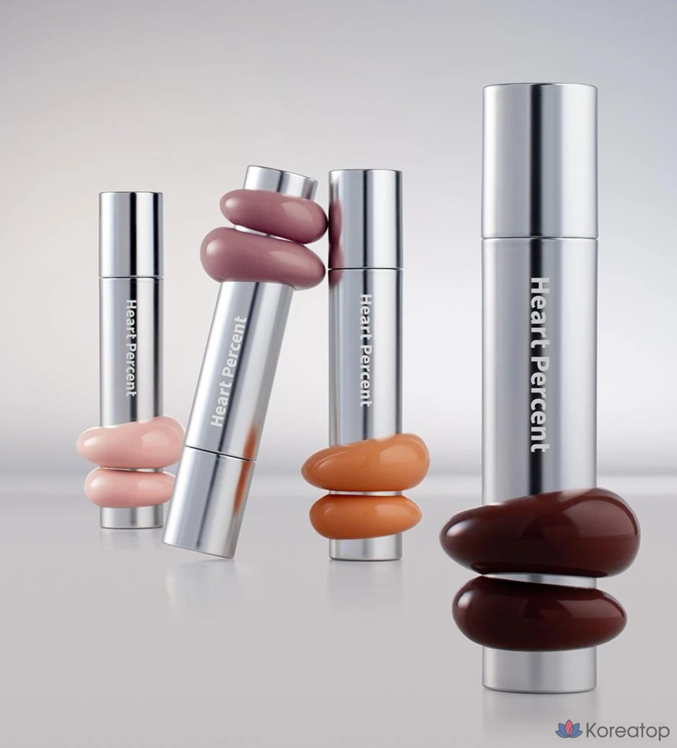 Тинт для губ Heart Percent Dot On Mood One Way Glow 4 г, оттенок Peach Milk, 1 шт., фото 6