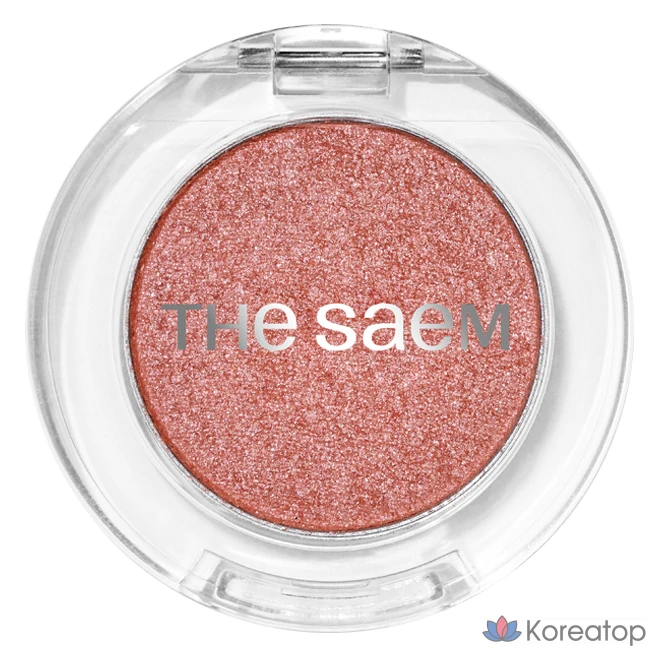 Однотонные мерцающие тени для век The Saem Saemmul Single Shimmer Shadow, CR01 Ipdeokju Pomelo, 1 шт.