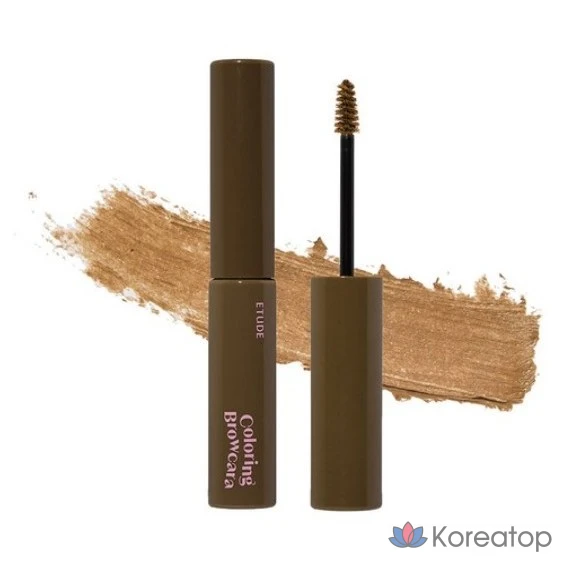 Etude House Drawing Eyes Coloring Browcara, 6 мл, 02 CHOCO BROWN (Шоколадно-коричневый), 1 шт.