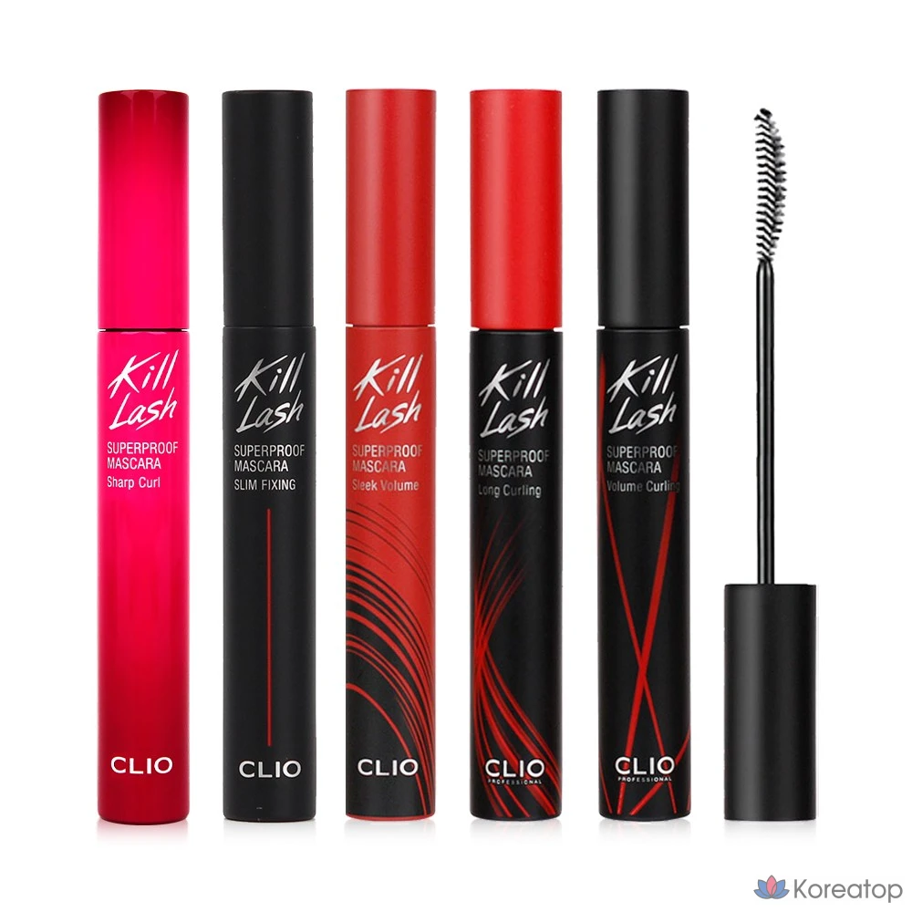 Тушь для ресниц Clio Kill Lash Superproof, № 10, прозрачный завиток, 1 шт.