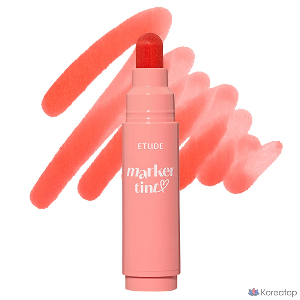 Маркеры Etude House Dear Darling, оттенок № 05, розовый мандариновый, 1 шт.