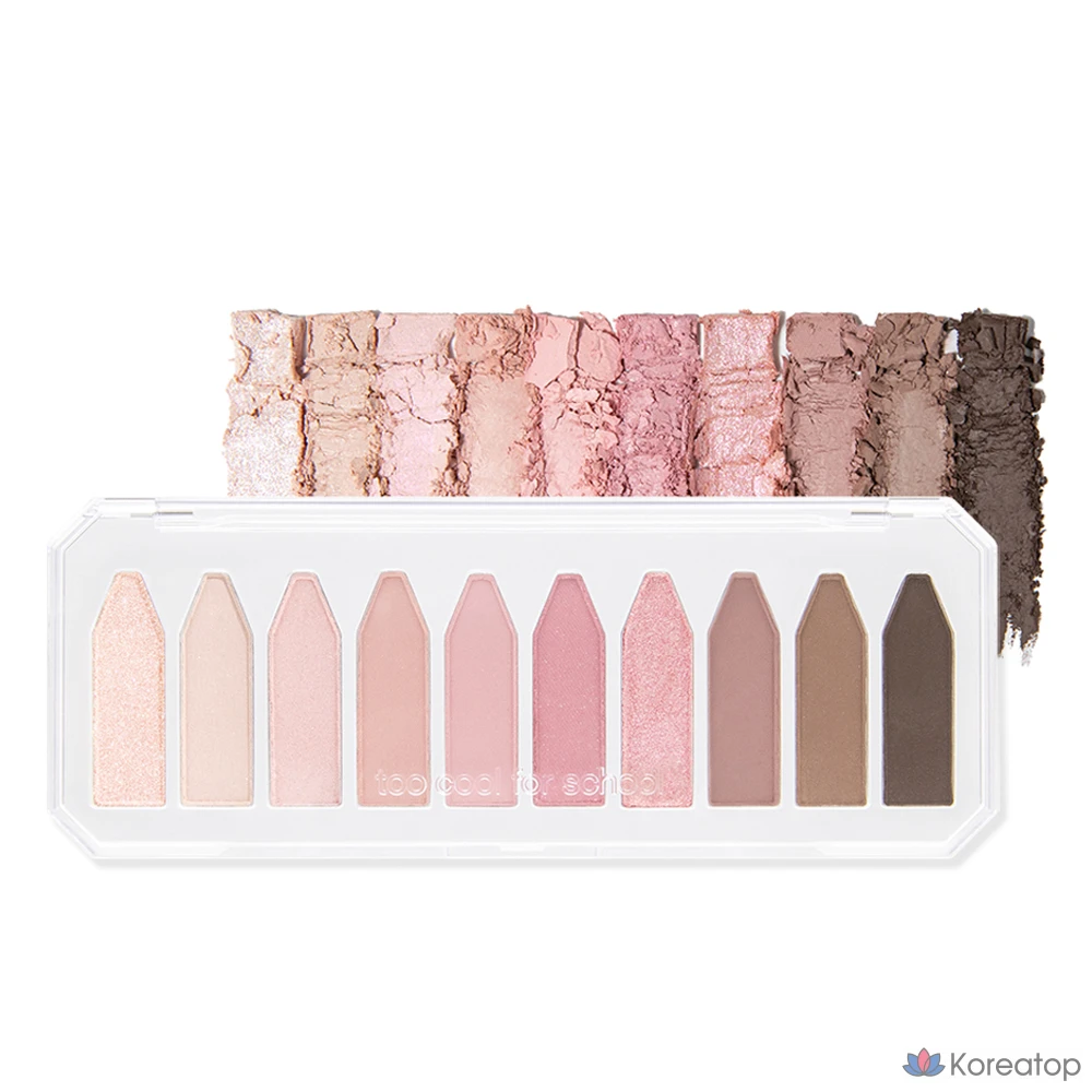 Палетка теней Too cool for school Frottage, 8,6 г, 2 оттенка нежно-розового цвета, 1 шт.