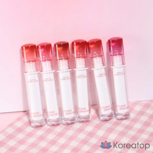 Тинт для губ Crystal Glam, 12 цветов Clio, 05 Свежая вишня, 3,4 г, 1 шт.