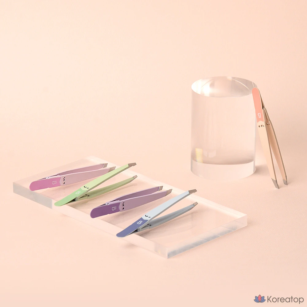 Пинцет для депиляции бровей BOCAS STW-200, 1 шт., розовый