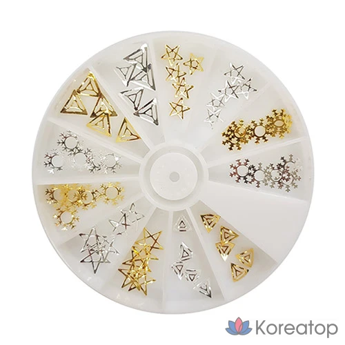 Набор декоративных элементов для ногтей Nail Room Wonjin Stone Parts Set, 027 Изогнутый штифт, 1 шт.