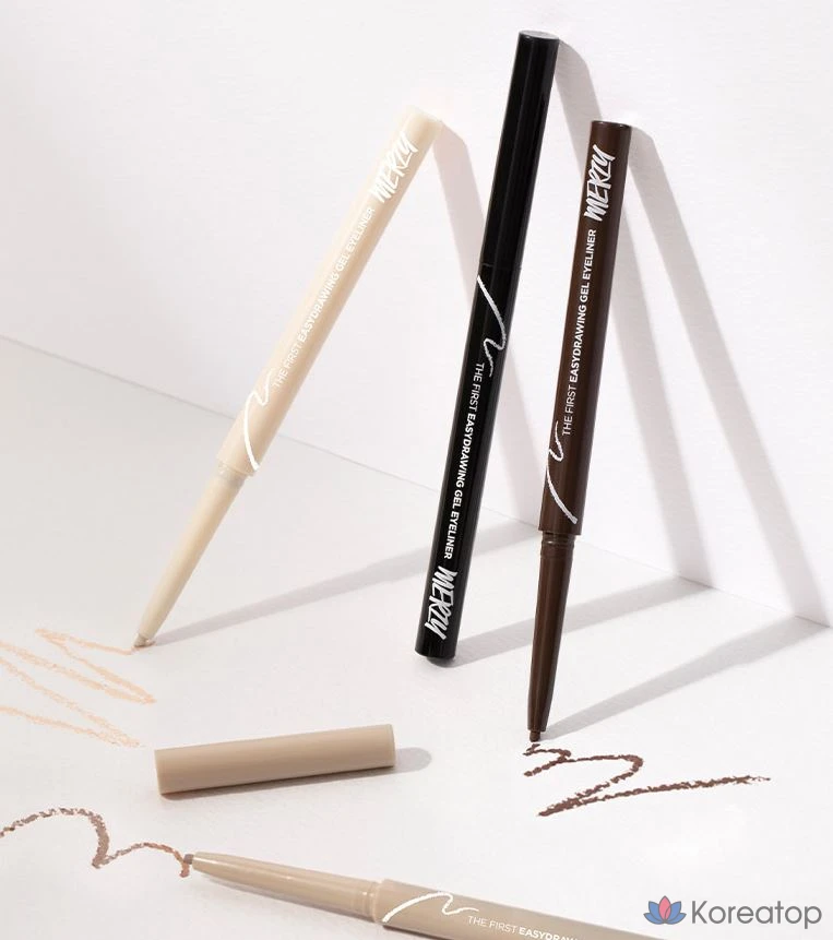 Гелевая подводка для глаз MERZY the First Easy Drawing Gel Eyeliner 0.14g, EG1 Conte, 1 шт., фото 4