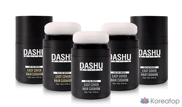 Накладные пряди для волос DASHU Daily Easy Cover Hair Cushion, 26 г, натуральный черный, 1 шт., фото 9
