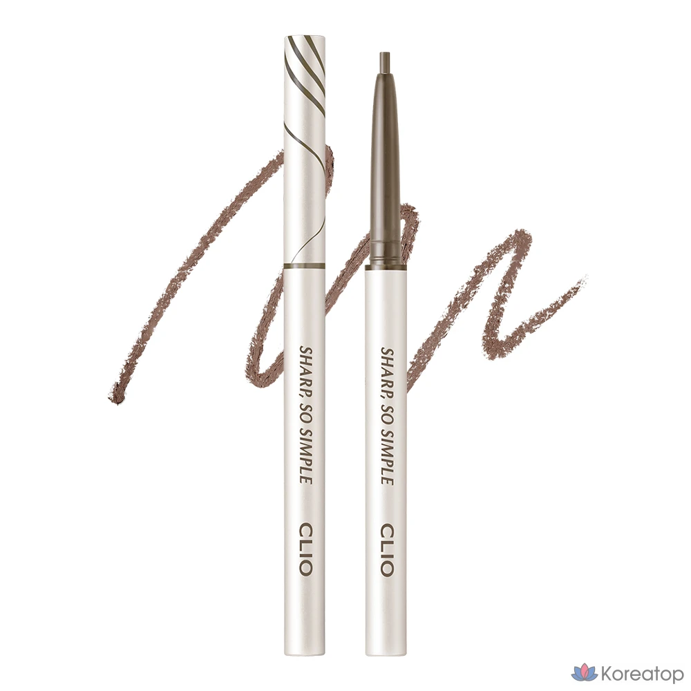 Водостойкий карандаш-лайнер Clio Sharp So Simple AD, цвет 05 пепельно-коричневый, 1 шт.