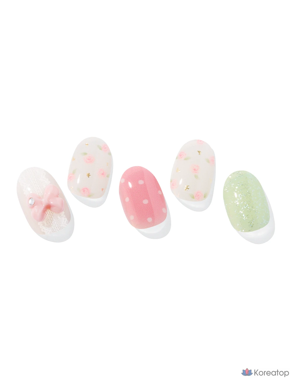 Гель-лак для ногтей Ohora Gel Strip Nail, N Bloom Bonbon, 1 шт., фото 2