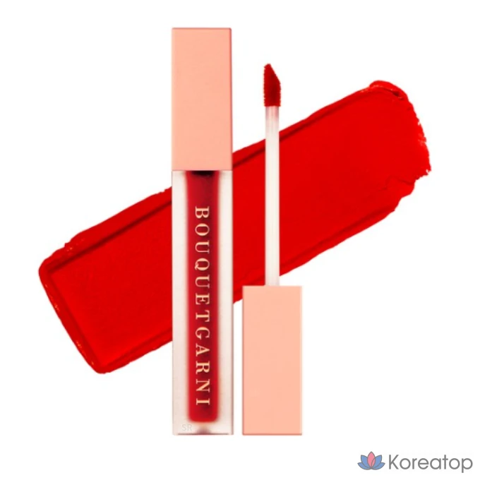 Тинт для губ Bouquet Garni Blossom Velvet Lip Tint, 02 RED VIDE (Красная атмосфера), 1 шт.