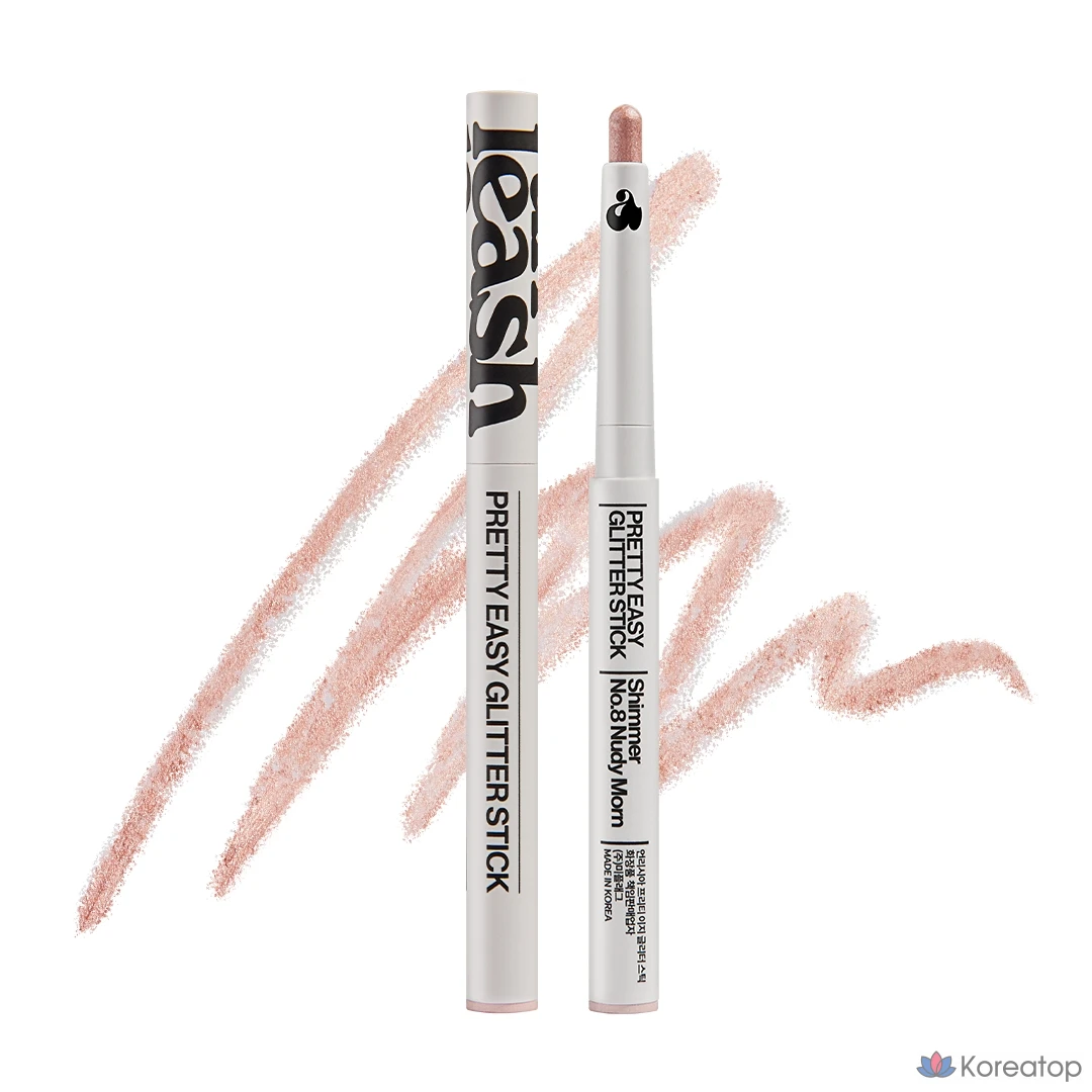 Стик-тени для век Unleashia Pretty Easy Glitter, 0,7 г, № 8, оттенок Nudy Mon, 1 шт.