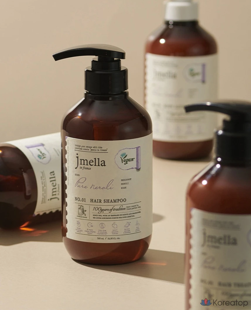 Веганский шампунь для волос Jmella Pure Neroli с апельсином и нероли, 1 шт., 500 мл.