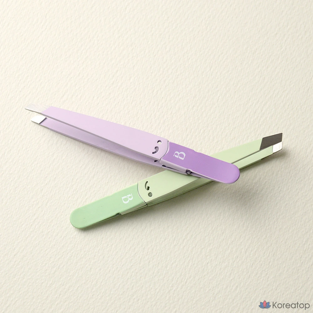 Пинцет для депиляции бровей BOCAS STW-200, 1 шт., розовый