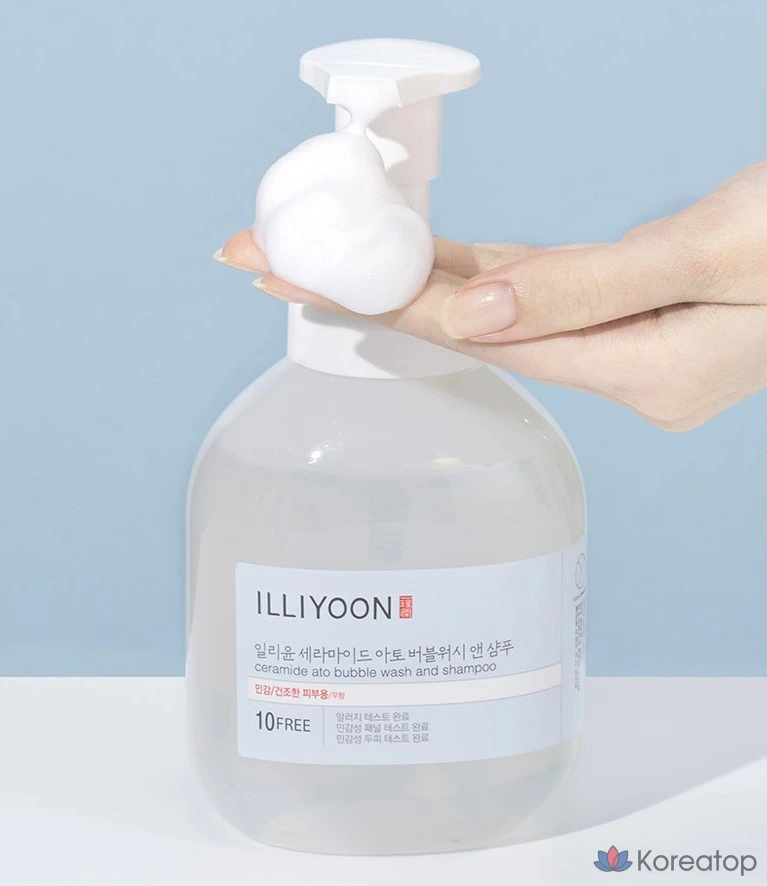 Гель для душа и пена для душа Illiyoon Ceramide Ato, без запаха, 900 мл, 1 шт., фото 5