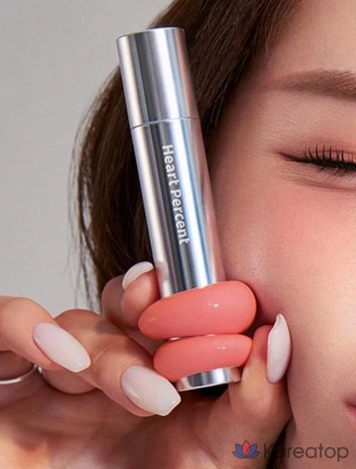 Тинт для губ Heart Percent Dot On Mood One Way Glow 4 г, оттенок Peach Milk, 1 шт., фото 8