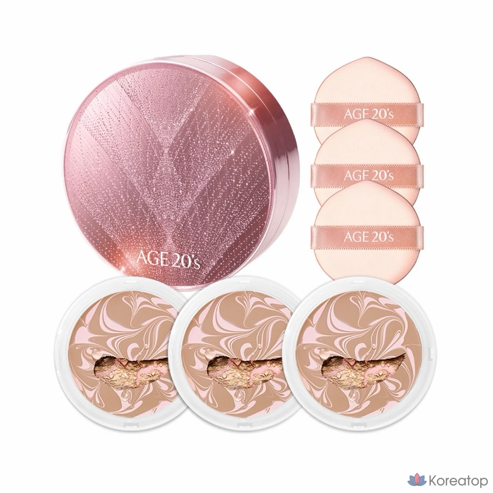 Эссенция Essence Cover Pact Case (издание Twinkle Edition) для лицевой стороны, 20 лет, сменный блок 12,5 г x 3 шт., розовый, средне-бежевый (№ 23), 1 шт.