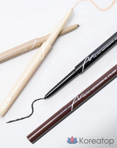 Гелевая подводка для глаз MERZY the First Easy Drawing Gel Eyeliner 0.14g, EG1 Conte, 1 шт., фото 5