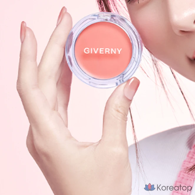 Резиновые румяна Giverny Dewy Gel Glow Cream Blusher, оттенок 02 Mango Beige, 1 шт., фото 3