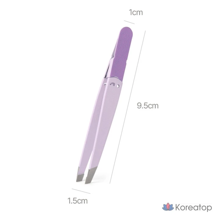 Пинцет для депиляции бровей BOCAS STW-200, 1 шт., розовый