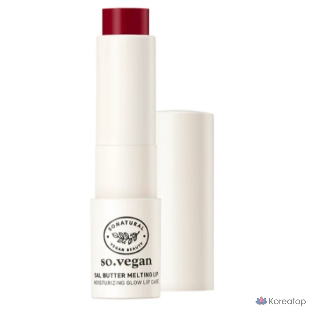 Бальзам для губ So Natural Sal Butter Melting Lip Balm, 03 BERRY Clear Berry, 3,8 г, 1 шт.