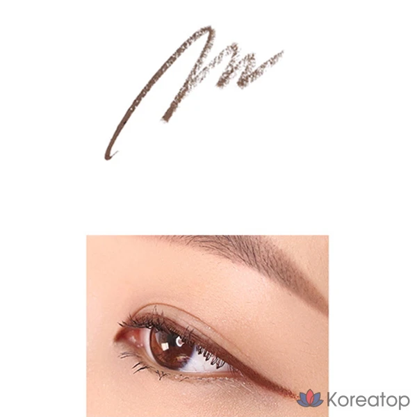 Гелевая подводка для глаз Lilybyred Stareyes Nine to Nine Slim, оттенок 03 Walnut Brown, 1 шт.