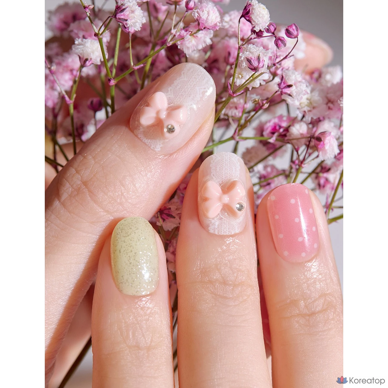 Гель-лак для ногтей Ohora Gel Strip Nail, N Bloom Bonbon, 1 шт., фото 3