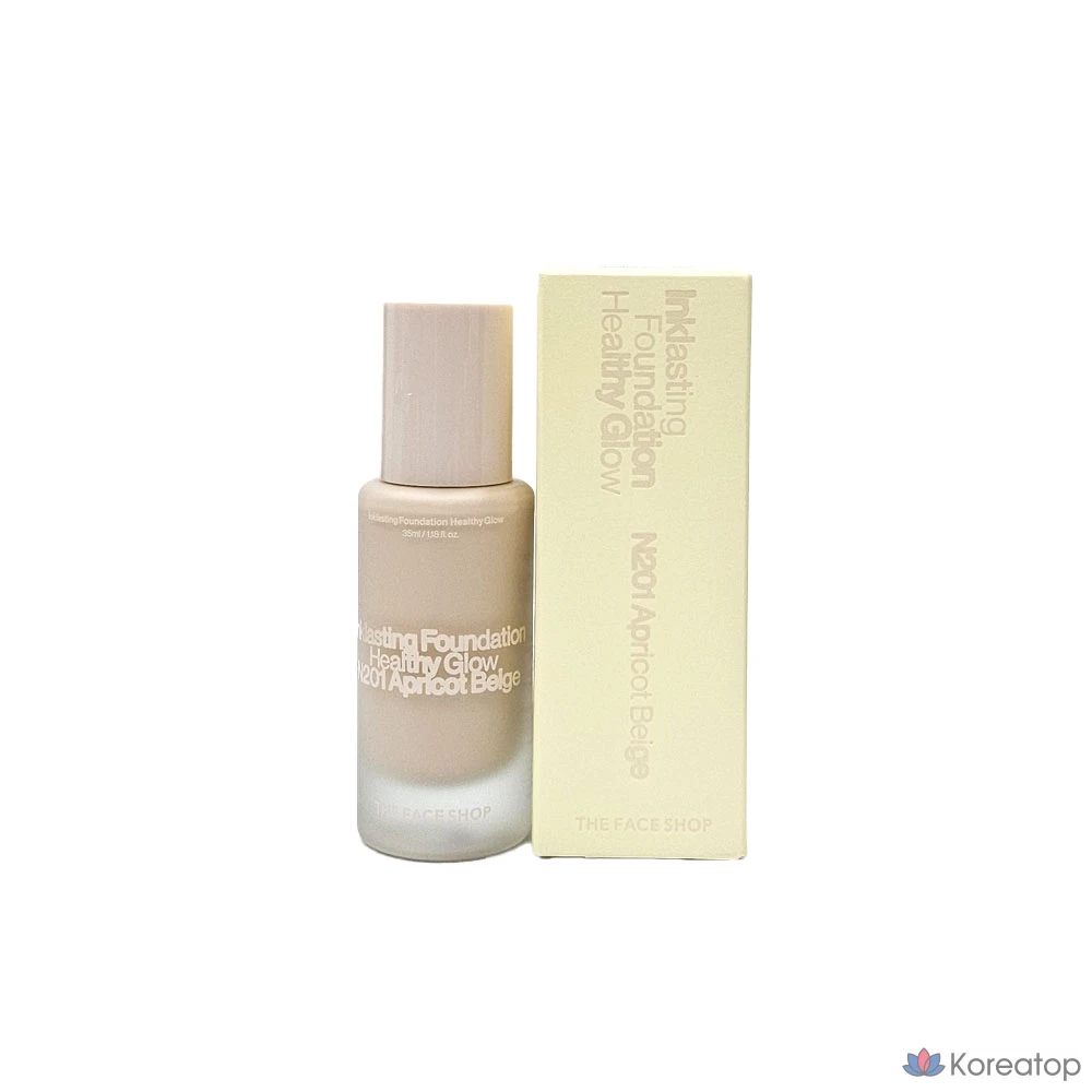 Тональный крем The Face Shop Ink Lasting Foundation Healthy Glow, C201, 1 шт.