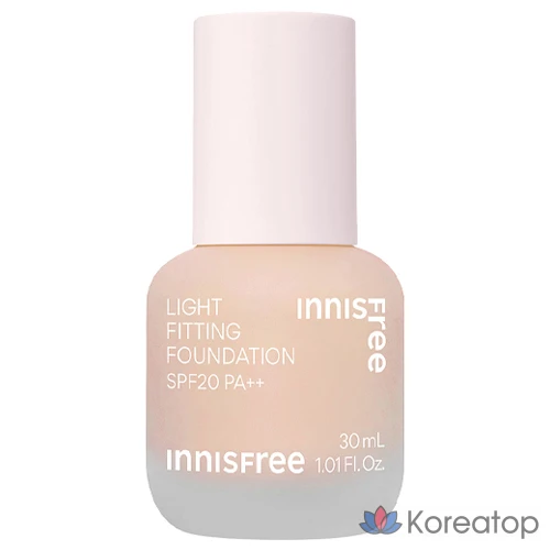 Тональный крем Innisfree Light Fitting Foundation, 30 мл, 1 шт., оттенок 21N Vanilla