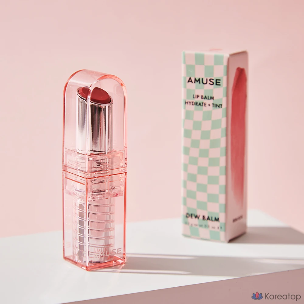 Бальзам для губ AMUSE Dew, 06 Water Rose, 3,2 г, 1 шт., фото 2