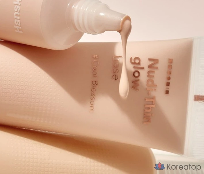 База под макияж HANSKIN Nude Scene Glow Base 30 мл, 1 шт., оттенок Cool Blossom 17-21, фото 4