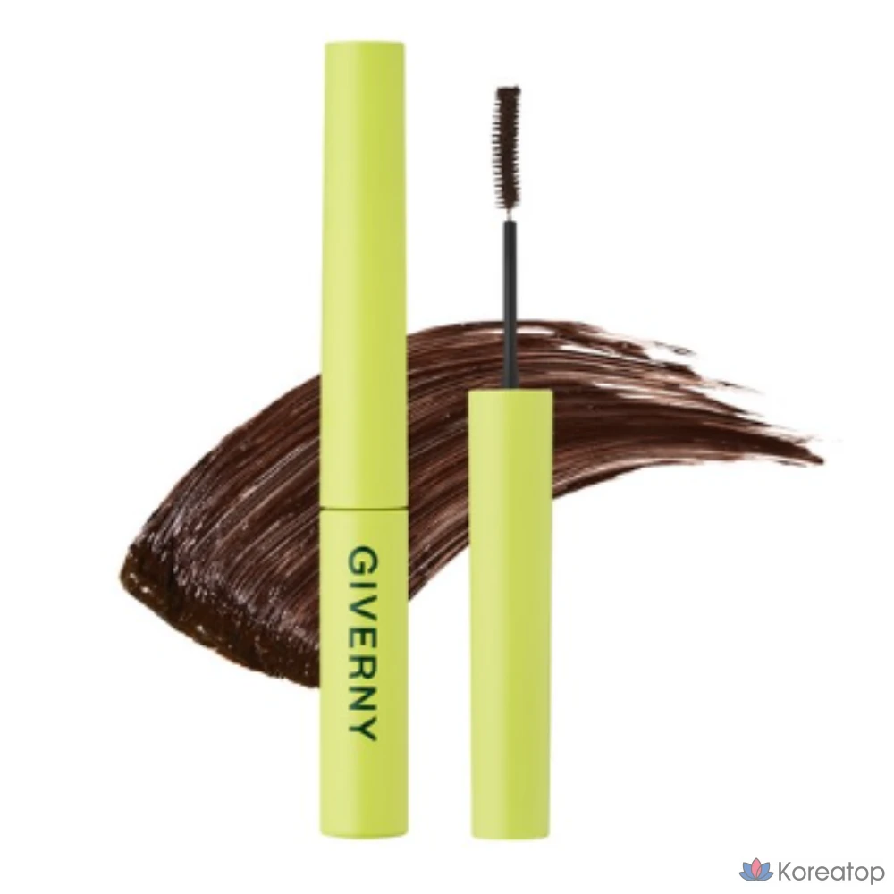 Тушь для ресниц Giverny Close-Fit Sensitive, 02, чёрно-коричневая, 1 шт.