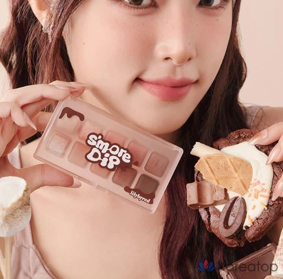 Палетка теней для век Lilybyred Mood Keyboard Eye Palette, оттенок Chocolate Chip S'mores, 1 шт., фото 6