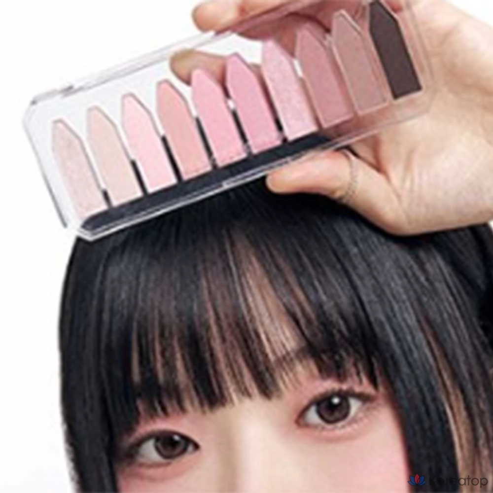 Палетка теней Too cool for school Frottage, 8,6 г, 2 оттенка нежно-розового цвета, 1 шт., фото 4