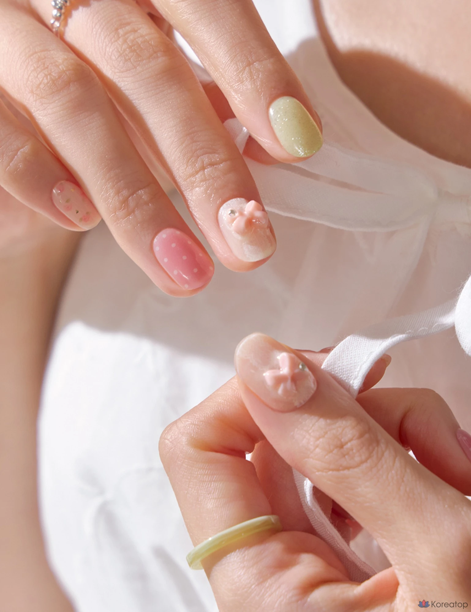 Гель-лак для ногтей Ohora Gel Strip Nail, N Bloom Bonbon, 1 шт., фото 4