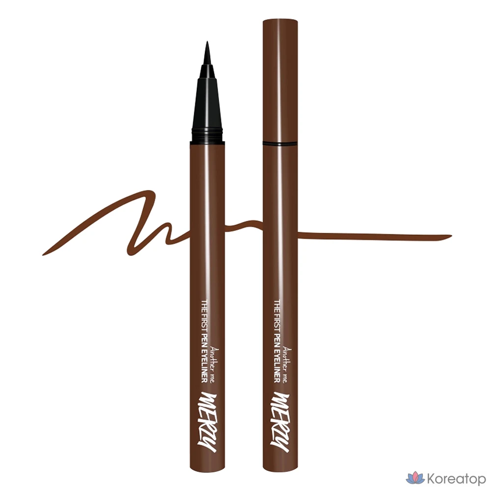 Подводка для глаз MERZY the First Pen Eyeliner 0.5g, оттенок Coffee Burn, 1 шт.