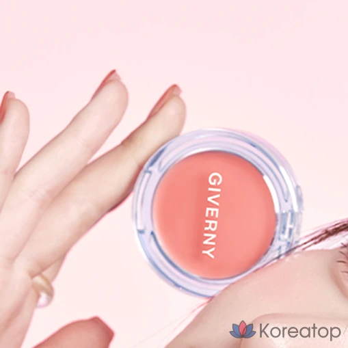 Резиновые румяна Giverny Dewy Gel Glow Cream Blusher, оттенок 02 Mango Beige, 1 шт., фото 4