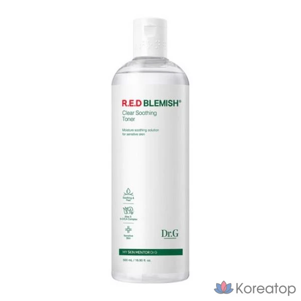 Успокаивающий тоник Dr. Ceuracle Red Blemish Clear, 500 мл, 1 шт.