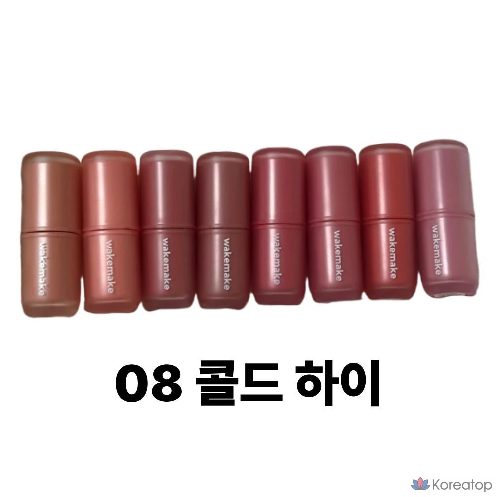 Wakemake Water Blurring Layer Tint 8COLOR Увлажняющий блеск для губ, тонирующий бальзам для губ, точечный макияж, цветная косметика для губ, жидкий тонирующий бальзам для губ, яркий бальзам для губ, помада, 1 шт., 4,6 г, Cold High No. 8