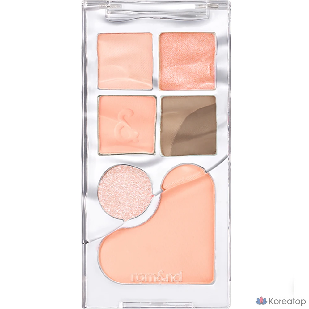 Палитра теней ROM&ND bare layer, 01 Apricot Mood, 1 шт.
