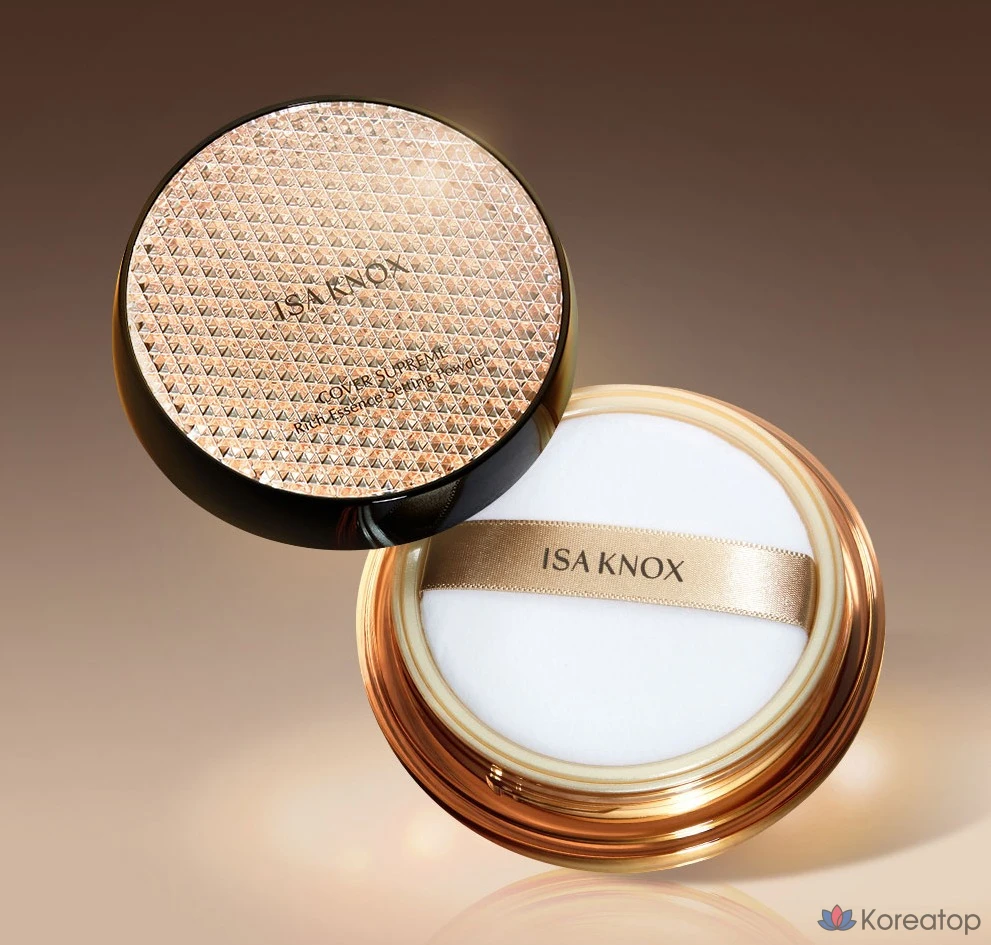 Пудра для фиксации макияжа Isa Knox Cover Supreme Rich Essence Setting Powder, 30 г, № 21, светло-бежевый, 1 шт., фото 3