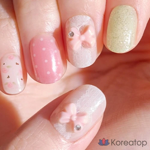 Гель-лак для ногтей Ohora Gel Strip Nail, N Bloom Bonbon, 1 шт., фото 5